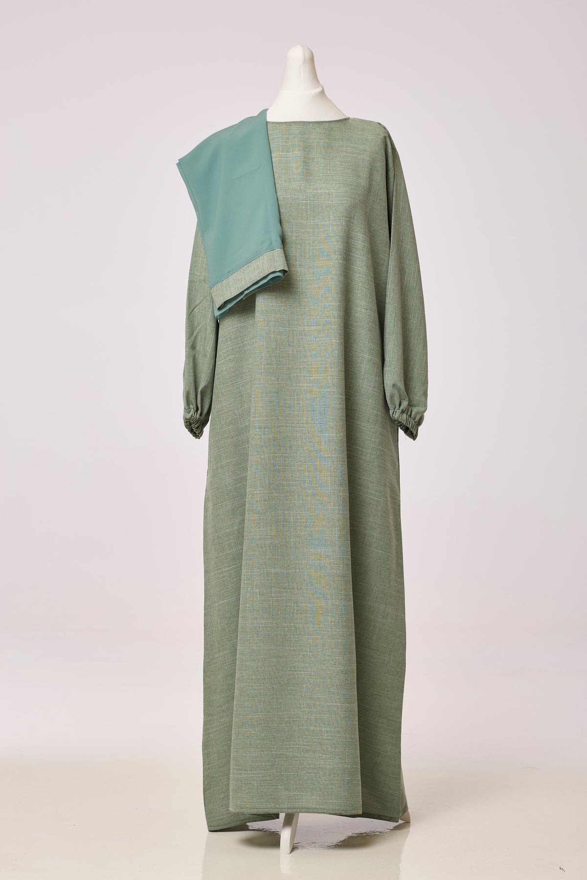 Pistache Linen Abaya