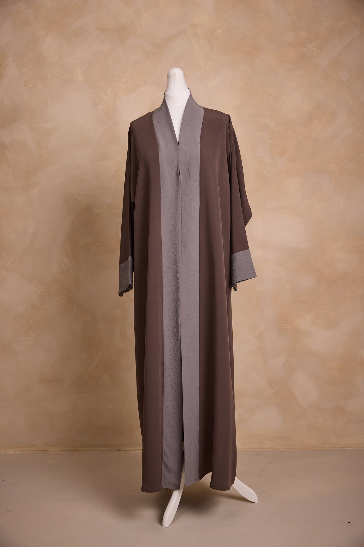Grey and Brown Two Toned Abaya