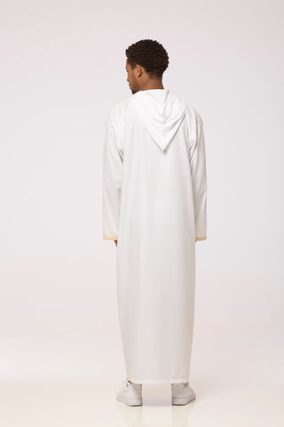 White Long Sleeve Thobe