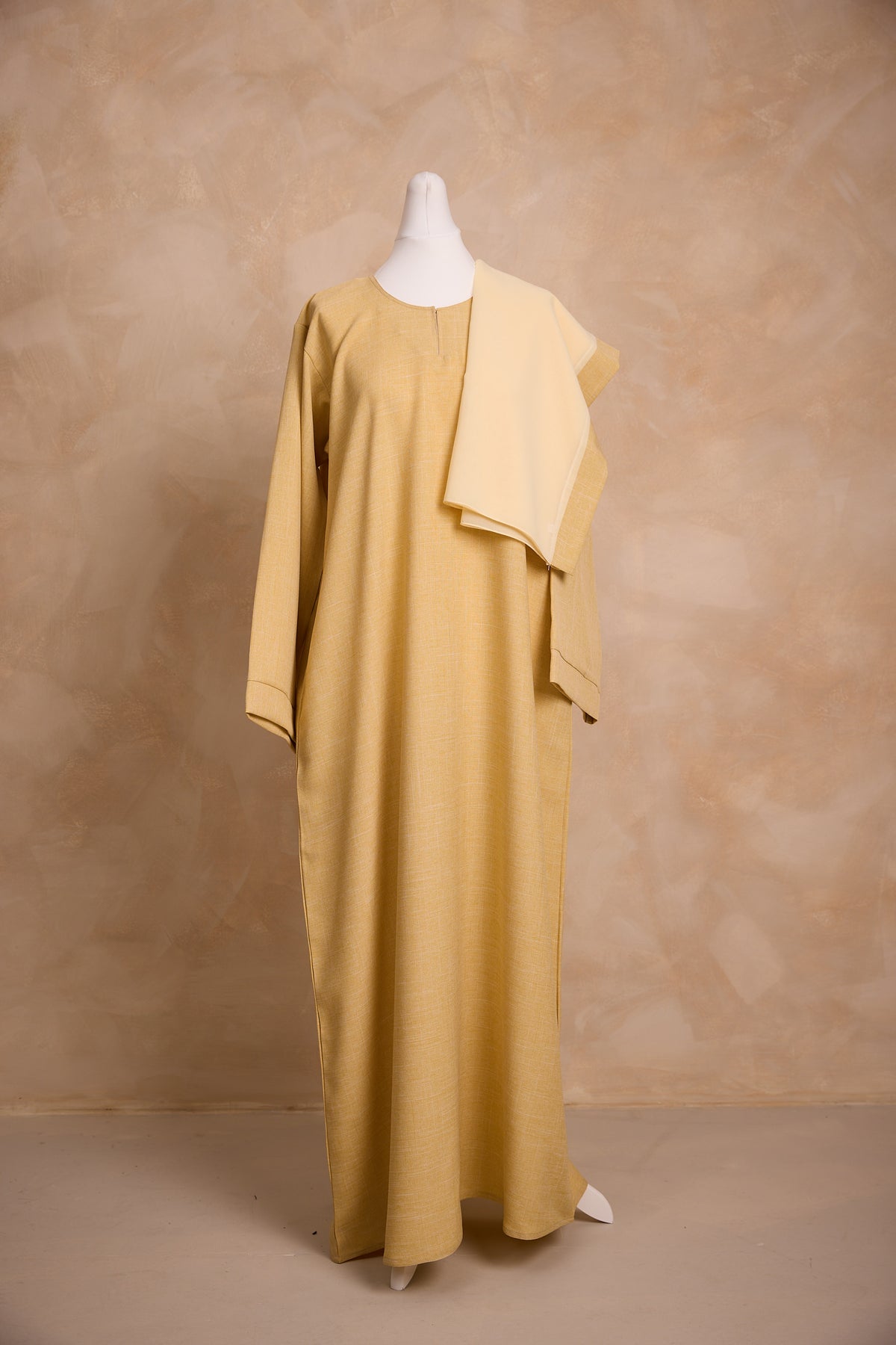 Butter Linen Wide Sleeve Abaya