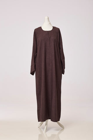 Soft Linen Flared Sleeve Abaya