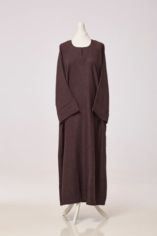 Soft Linen Flared Sleeve Abaya