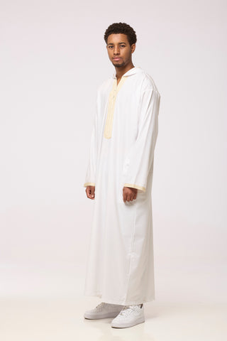 White Long Sleeve Thobe